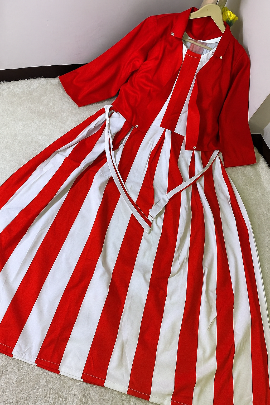 Minelight Linen Zebra Print Maxi Dress with Jacket, Women's - Chohan Shopping Center
