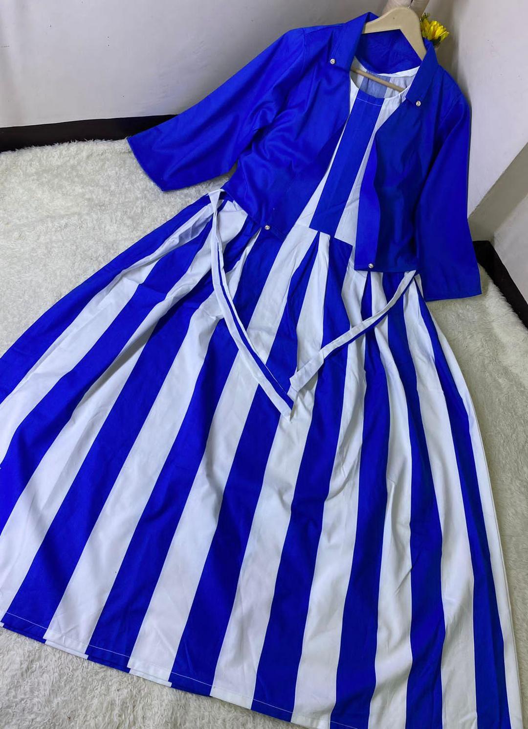 Minelight Linen Zebra Print Maxi Dress with Jacket, Women's - Chohan Shopping Center